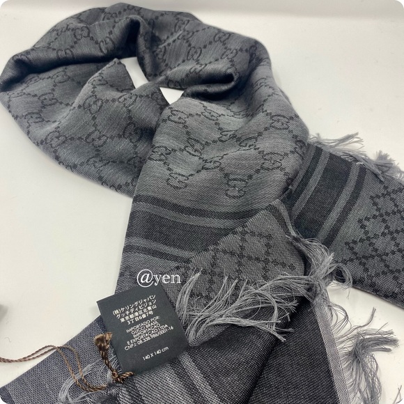 Gucci grey scialle servee scarf - Picture 12 of 13